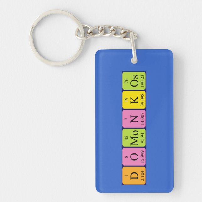 Domonkos periodic table name keyring (Front)