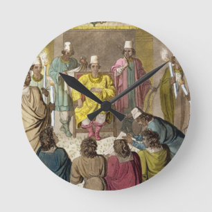 Don Alvaro, King of the Congolese on his Throne, p Round Clock