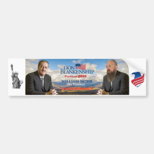 Don Blankenship/William Mohr 2020 Bumper Sticker