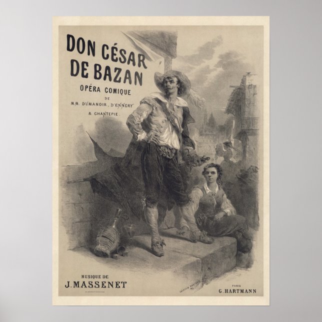 Don César de Bazan première poster (1872) (Front)