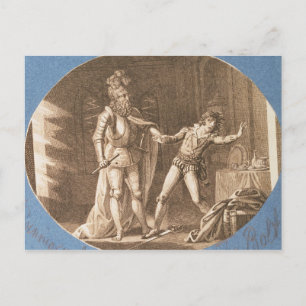 Don Giovanni and the statue of the Commandantore Postcard
