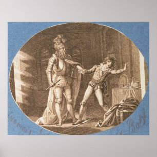Don Giovanni and the statue of the Commandantore Poster