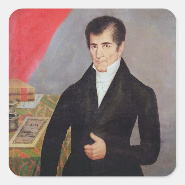 Don Jose Cecilio del Valle Square Sticker (Front)