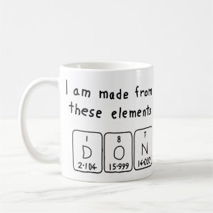 Don periodic table name mug