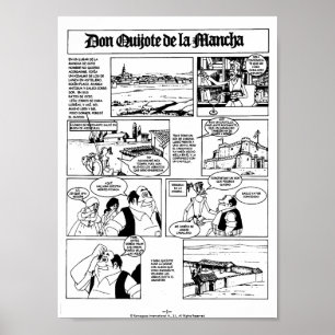 DON QUIJOTE DE LA MANCHA - CÓMIC-Página 01 Poster