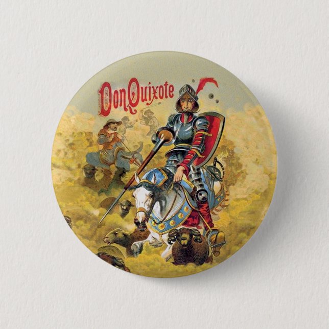 Don Quixote 6 Cm Round Badge (Front)