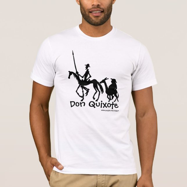 Don Quixote and Sancho Panza graphic art t-shirt (Front)