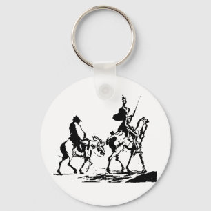 Don Quixote and Sancho Panza Key Ring