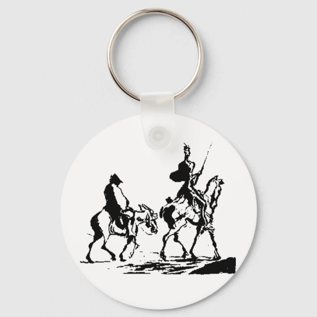 Don Quixote and Sancho Panza Key Ring (Front)