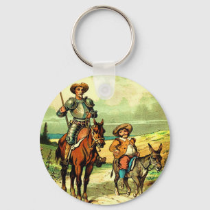 Don Quixote and Sancho Panza Key Ring