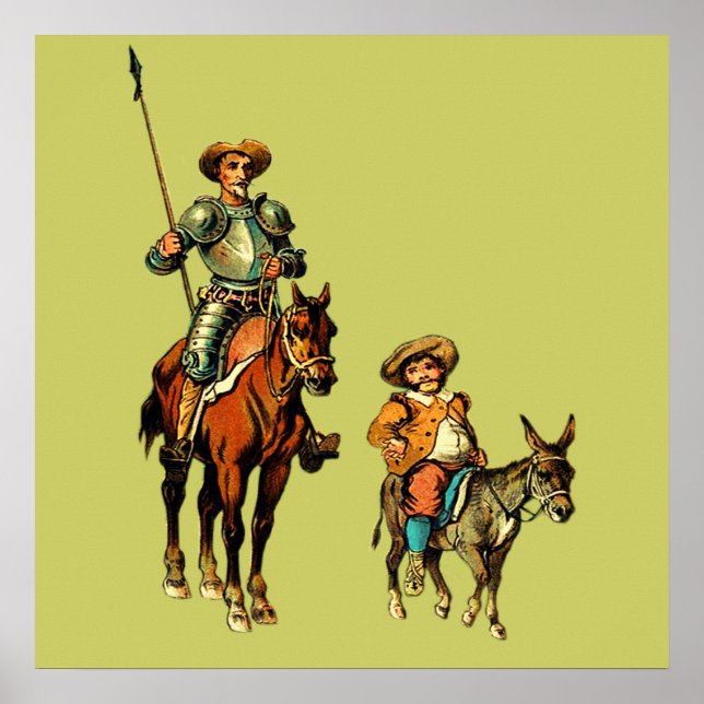 Don Quixote and Sancho Panza Poster (Front)