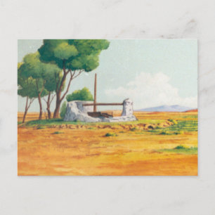 DON QUIXOTE ANIMATION BACKGROUND POSTCARD