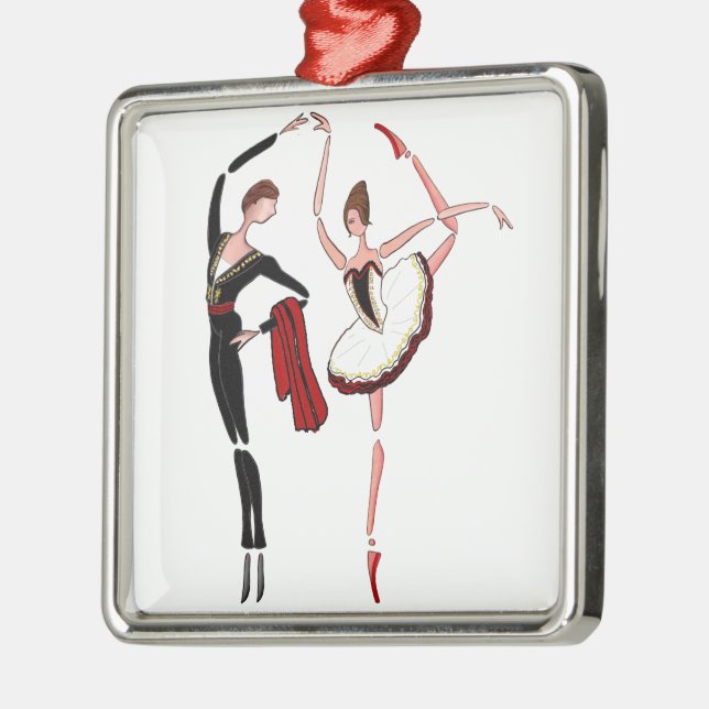 DON QUIXOTE BALLET DANCERS KITRI BALLERINA ORNAMEN METAL TREE DECORATION (Left)
