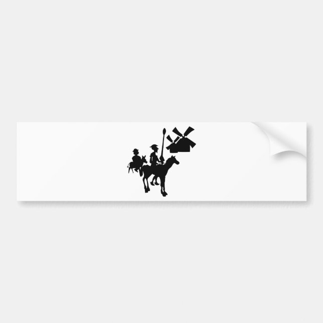 Don Quixote Bumper Sticker (Front)