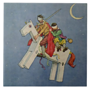“Don Quixote” by W Heath Robinson Ceramic Tile