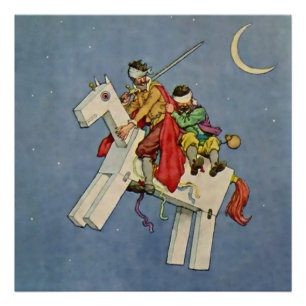 “Don Quixote” by W Heath Robinson Photo Print