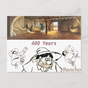 DON QUIXOTE- Cartoon animation Background (1979) Postcard