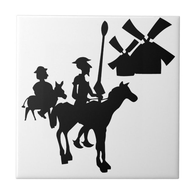Don Quixote Ceramic Tile (Front)