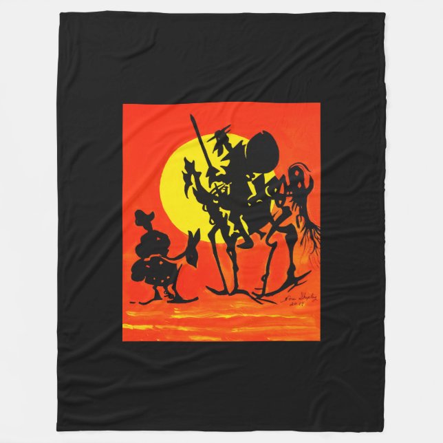 DON QUIXOTE FLEECE BLANKET (Front)
