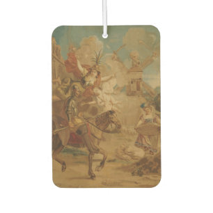 Don Quixote Guided by Folly, 18th century tapestry Car Air Freshener
