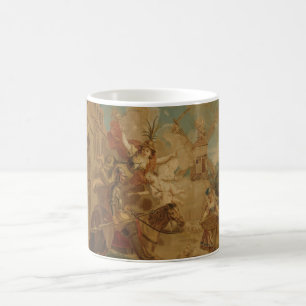 Don Quixote Guided by Folly, 18th century tapestry Coffee Mug