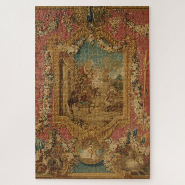 Don Quixote Guided by Folly, 18th century tapestry Jigsaw Puzzle (Vertical)