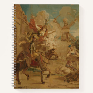 Don Quixote Guided by Folly, 18th century tapestry Notebook