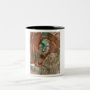 Don Quixote in Green and Brown Two-Tone Coffee Mug