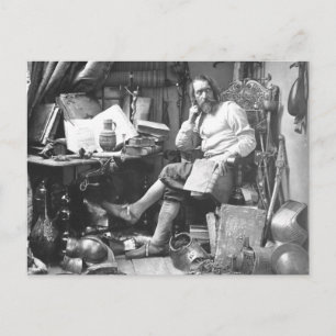 Don Quixote In his Study Postcard