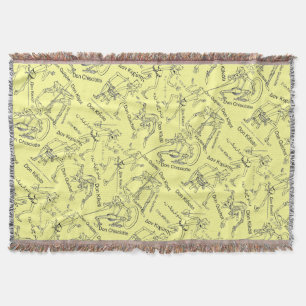 Don Quixote in translation by @QUIXOTEdotTV Throw Blanket