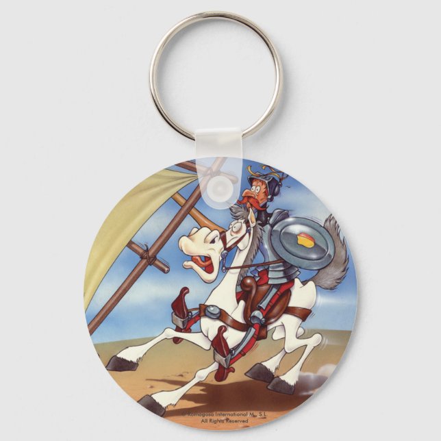 DON QUIXOTE- KEYCHAIN- IVth Centenary llavero Key Ring (Front)