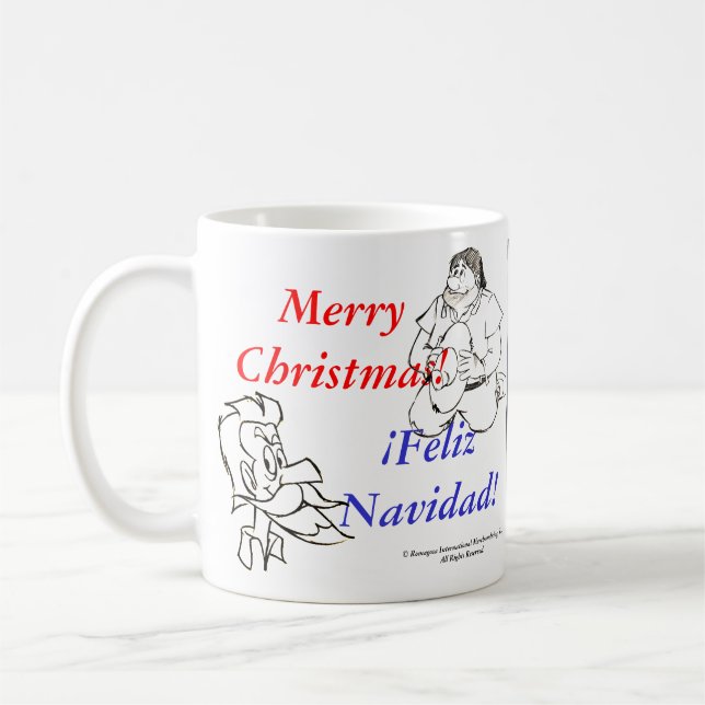 DON QUIXOTE - Navidad /  Christmas! Mug Taza (Left)