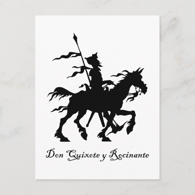 Don Quixote Rides Again Postcard (Front)