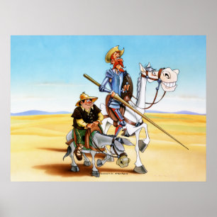 DON QUIXOTE & SANCHO -IVth. Centenary Poster