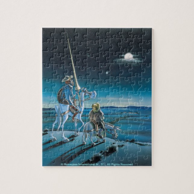 Don Quixote & Sancho - Jigsaw Cartoon Jigsaw Puzzle (Vertical)