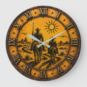 Don Quixote & Sancho Panza Large Clock
