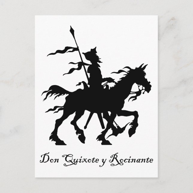 Don Quixote y Rocinante Postcard (Front)