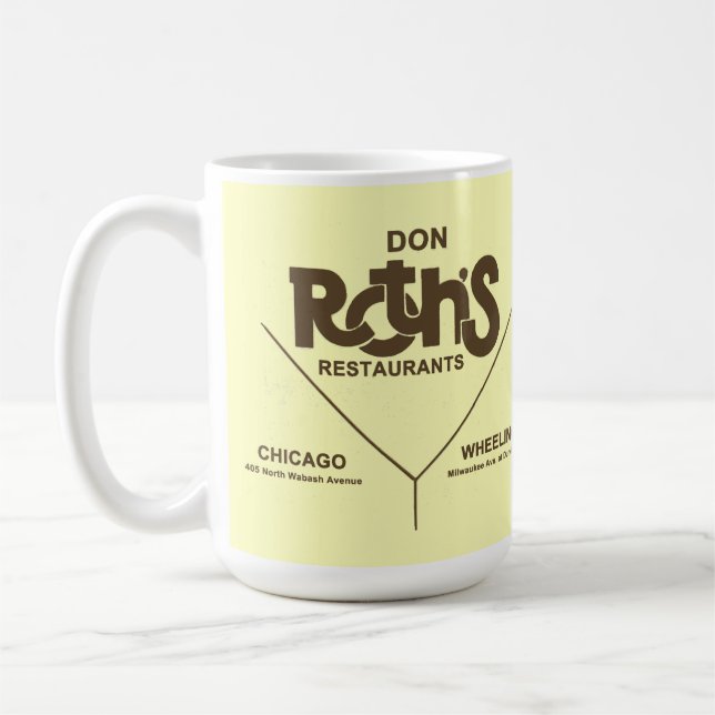 Don Roth's Restaurants, Chicago, Wheeling, IL Coffee Mug (Left)