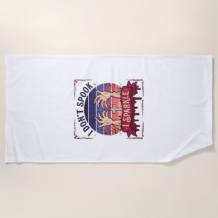 Don Spook Sparkle Zombie Hands Halloween Blood_1 Beach Towel
