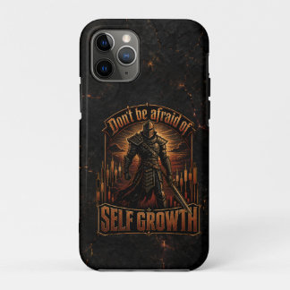 Don’t Be Afraid of Self Growth Dark Cracked iPhone 11 Pro Case