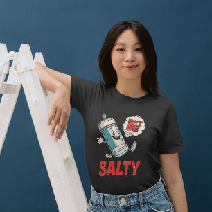 Don’t Be Salty – Funny Food Pun Sarcastic Humour Tri-Blend Shirt