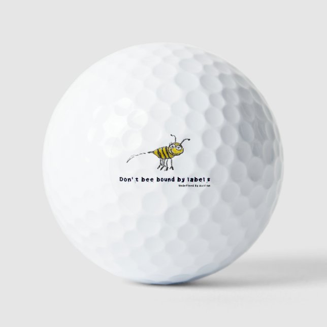 Don’t Bee Bound by Labels Golf Ball – Play Free (Front)