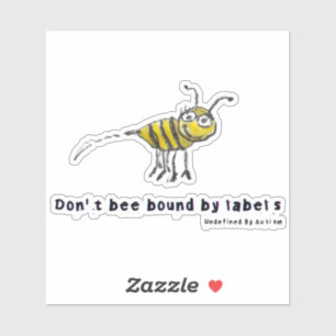 Don’t Bee Bound Vinyl Stickers – Fun & Whimsical