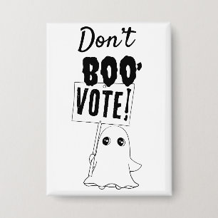 Don’t Boo, Vote! Spooky Cute Voting Rights Button