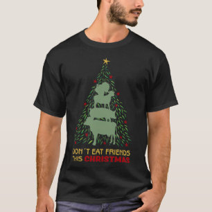 Don´t Eat Friends This Christmas, Vegan T-Shirt