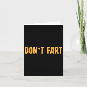 Don`t Fart Gym Sport Bodybuilding Protein Workout Card