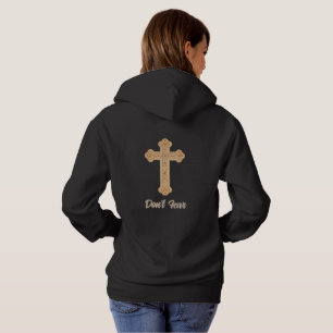 Don’t Fear Ornate Christian Cross Hoodie