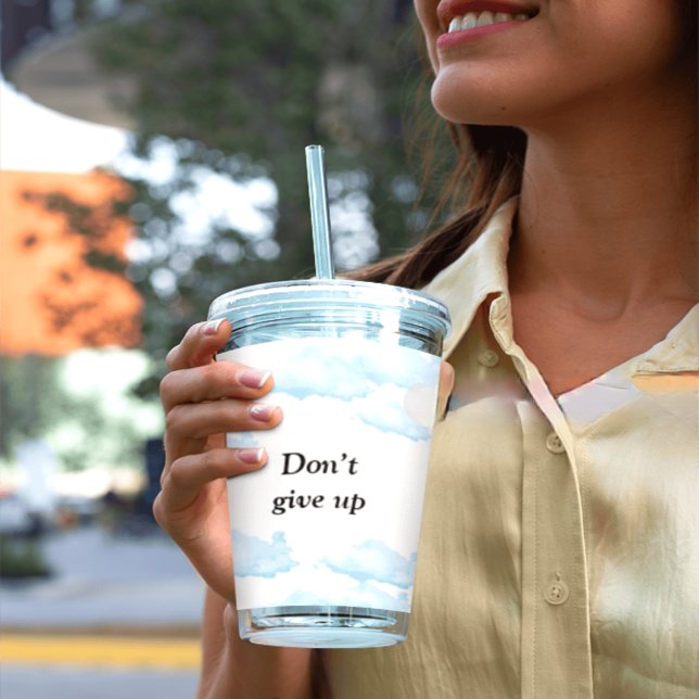 Don’t Give Up – Arabic Motivational Design with So Acrylic Tumbler (Creator Uploaded)