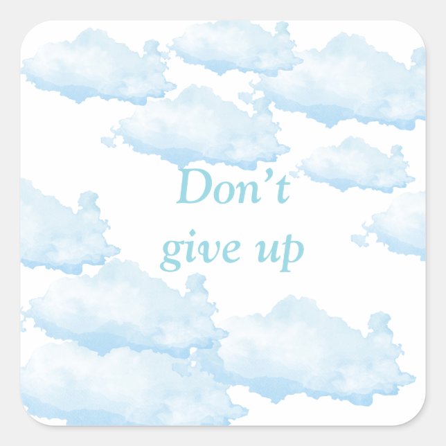 Don’t Give Up – Arabic Motivational Design with So Square Sticker (Front)