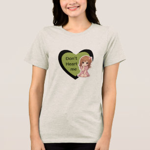 Don’t Heart Me Cute Anime Heart Graphic Women tee